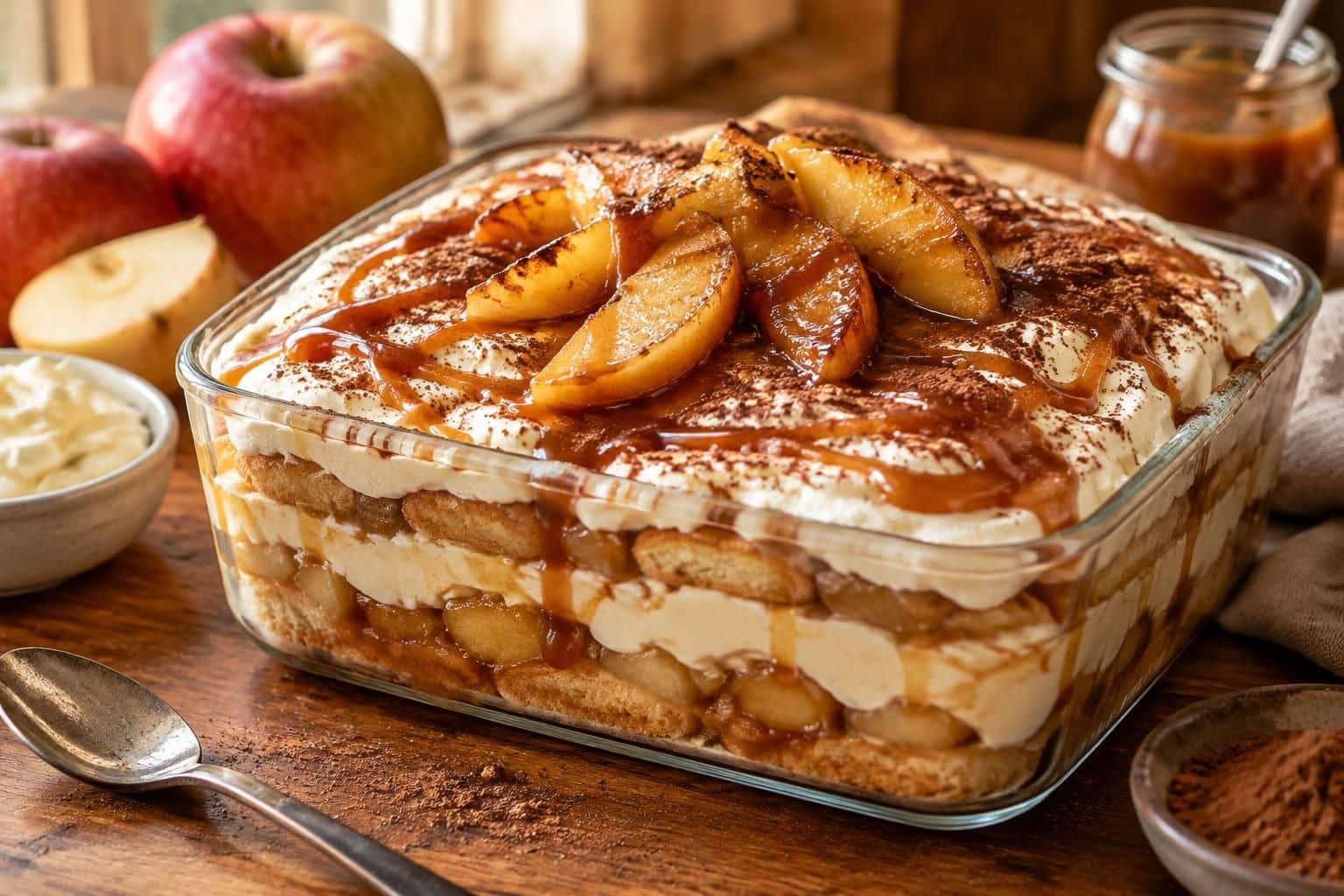 découvrez comment préparer un délicieux tiramisu aux pommes et au caramel au beurre salé : une recette gourmande, fondante et facile à réaliser.
