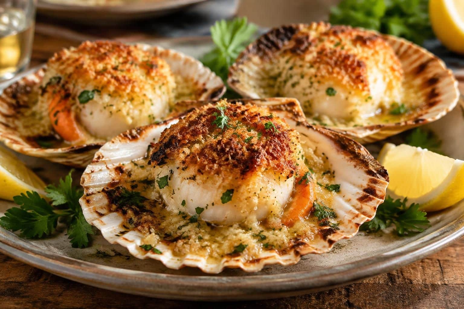 découvrez comment préparer de savoureuses coquilles saint-jacques à la bretonne, gratinées à souhait et pleines de saveurs iodées.