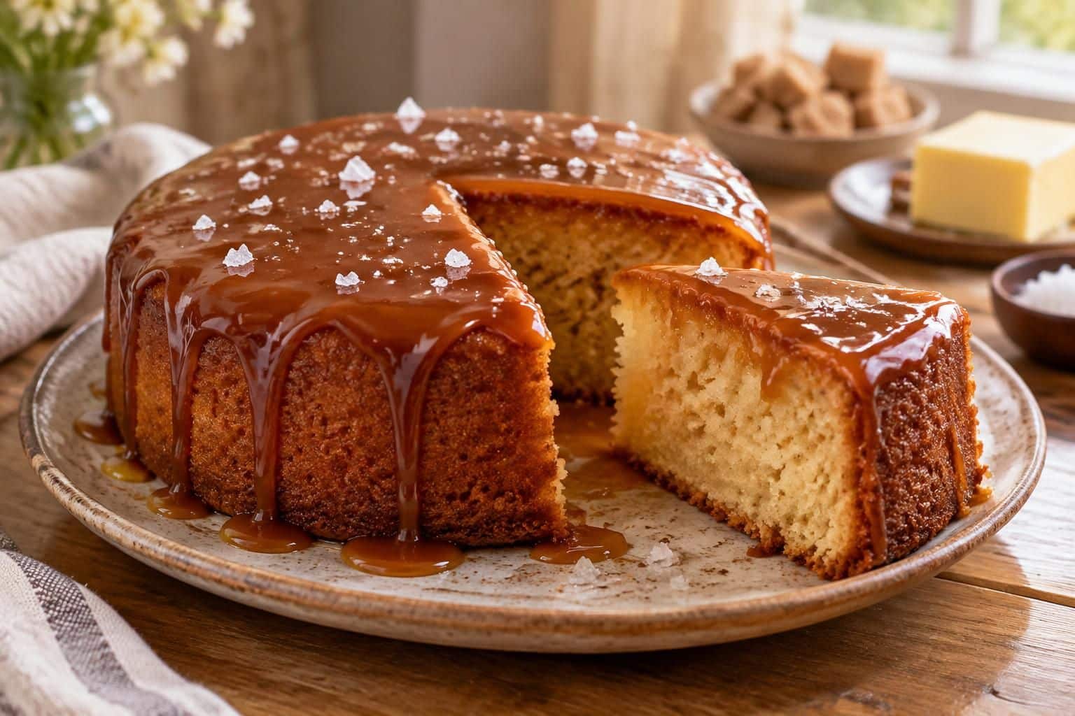 découvrez une recette facile de gâteau au caramel beurre salé, délicieusement fondant et gourmand. un dessert irrésistible à réussir chez vous !