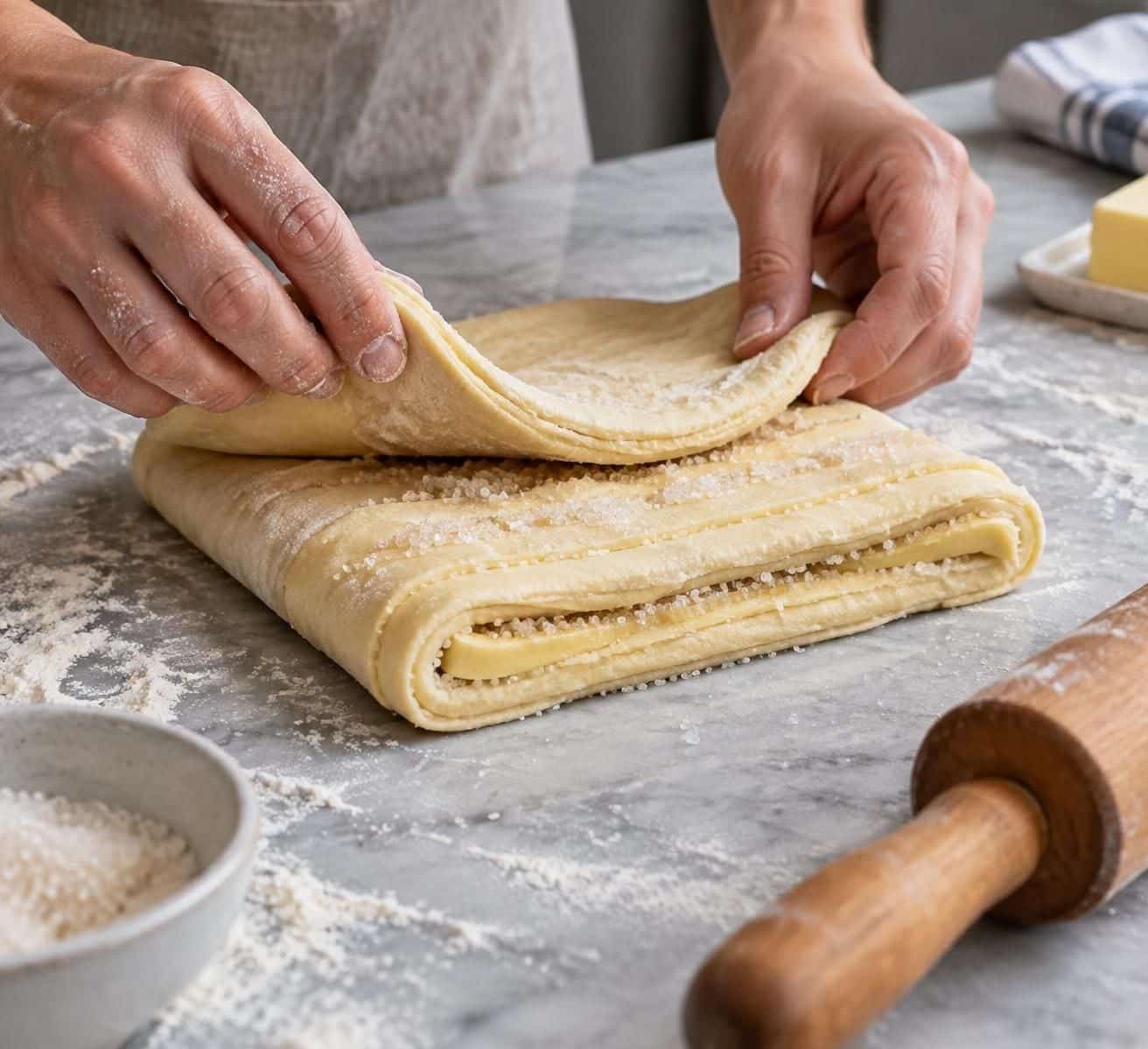 Façonnage du kouign amann