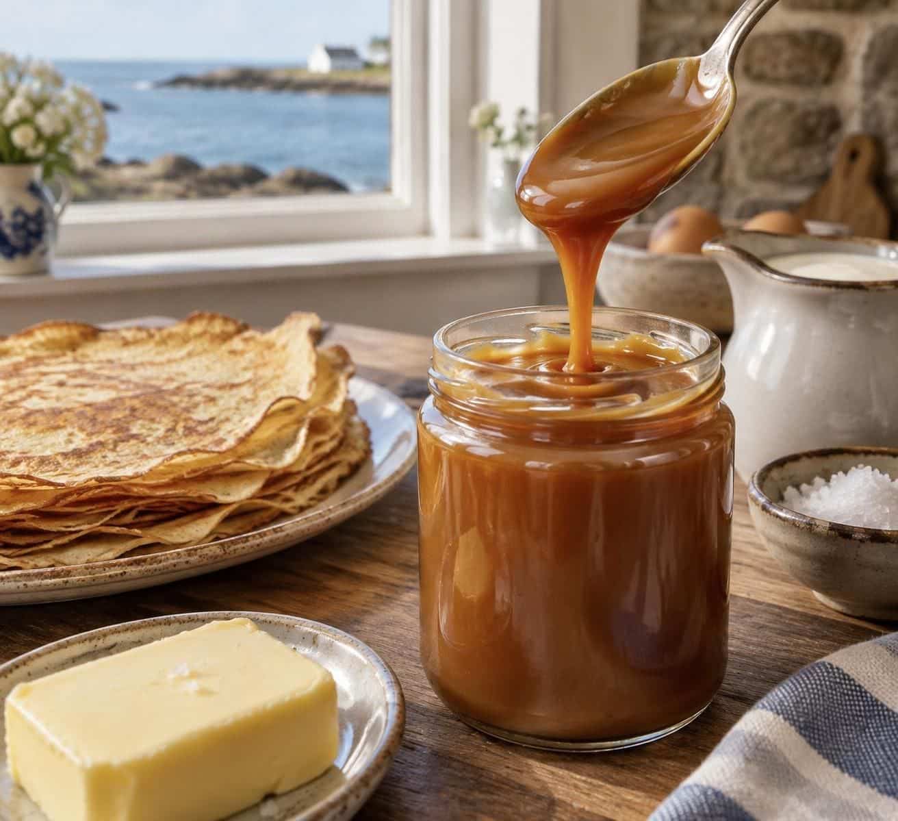 découvrez la recette bretonne du caramel au beurre salé : une préparation onctueuse et facile à réussir, idéale pour napper vos desserts.
