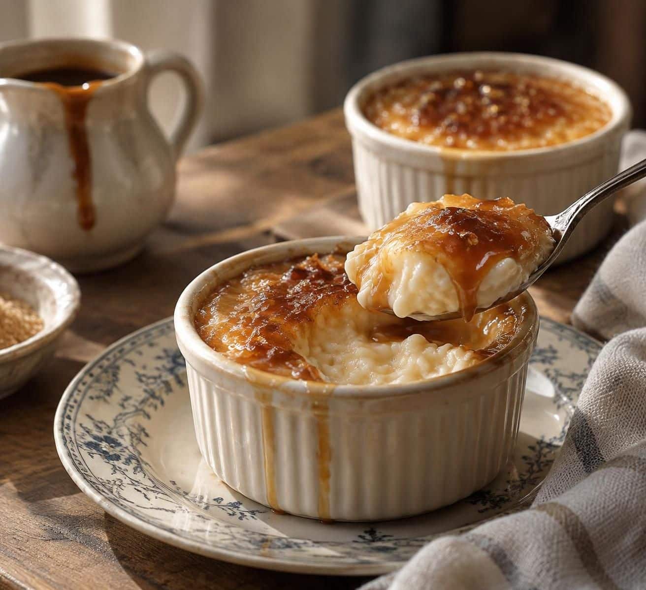 découvrez le riz au lait au four à l’ancienne : une recette facile, fondante et délicieusement caramélisée, comme autrefois.